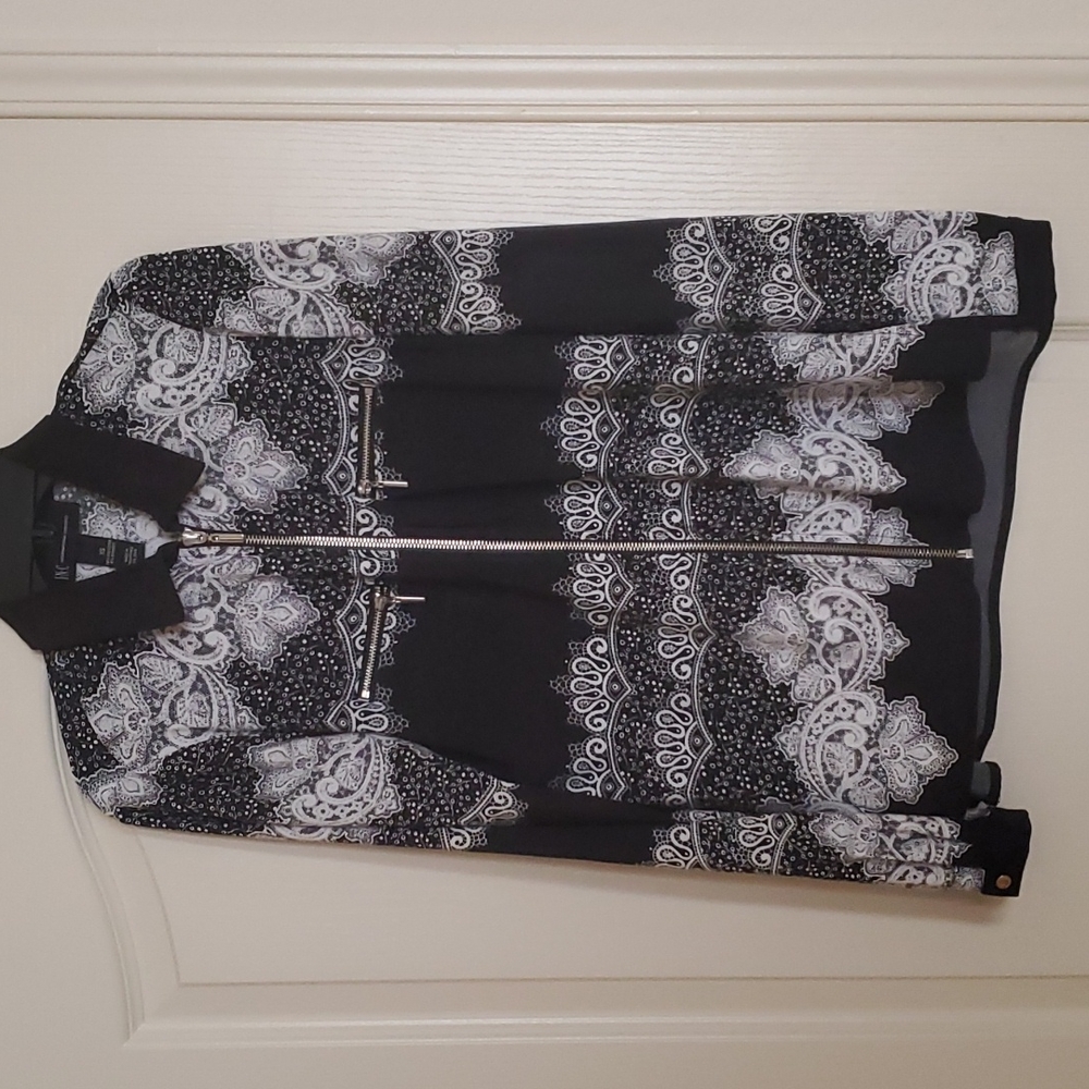 INC Women's XS long sleeved western style top